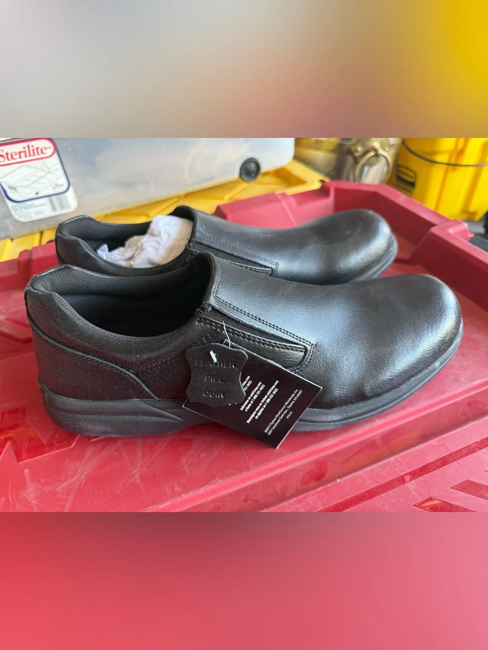 Men's Black Slip-On Comfort Loafers